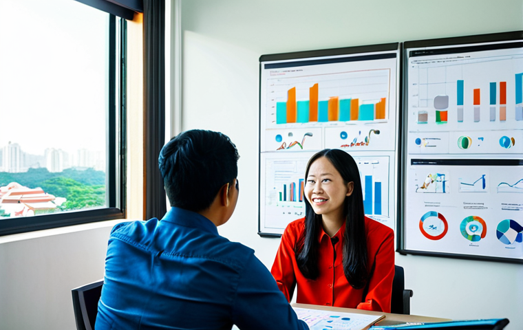 **
A professional marketing team brainstorming session in a bright, modern Ho Chi Minh City office. The team, dressed in modest, business-casual attire, are gathered around a table covered with charts and graphs. Sunlight streams through the window, highlighting the cityscape. Focus on collaborative energy and innovation. Safe for work, appropriate content, fully clothed, professional environment, perfect anatomy, natural poses, high resolution.
**