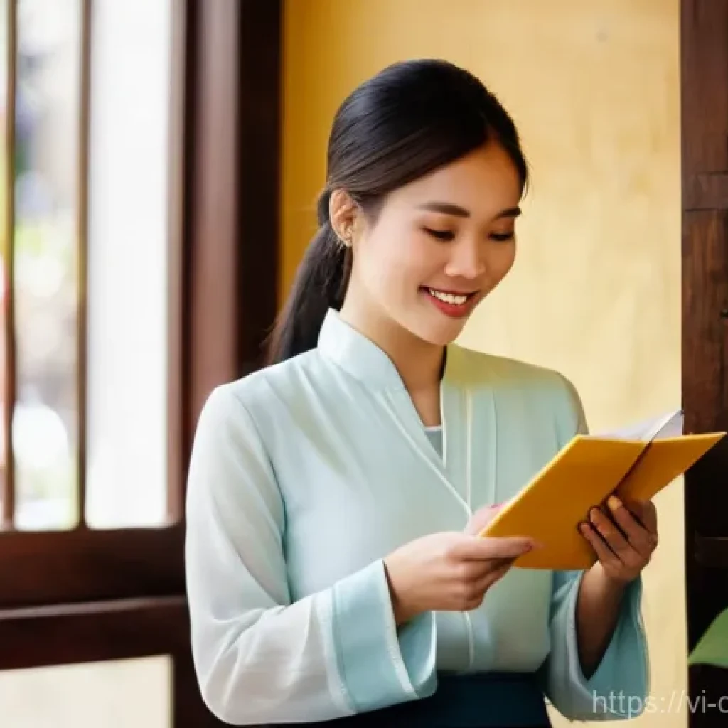 스몰 데이터 활용을 위한 리서치 전략 - **Prompt:** A young Vietnamese female entrepreneur, dressed in a tasteful, modern ao dai or smart bu...