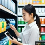 Home 20 스몰 데이터 기반의 리스크 분석 기법 - A modern Vietnamese small retail store interior with shelves neatly stocked, a young female employee...
